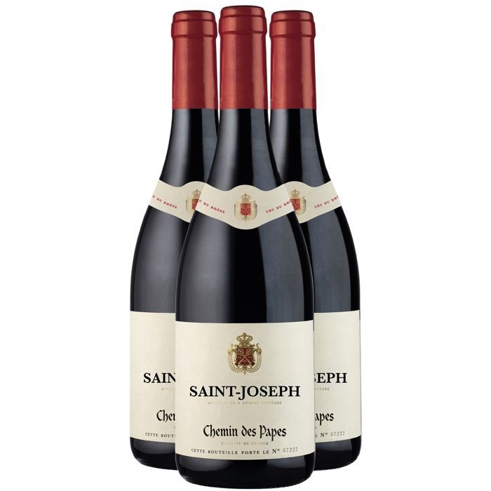 Chemin des Papes Saint-Joseph 2023 - Red Wine from the Rhône Valley (3x75cl).