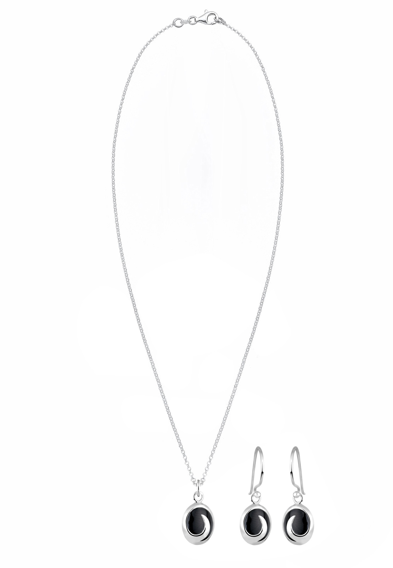 Elli Onyx 925 Sterling Silber