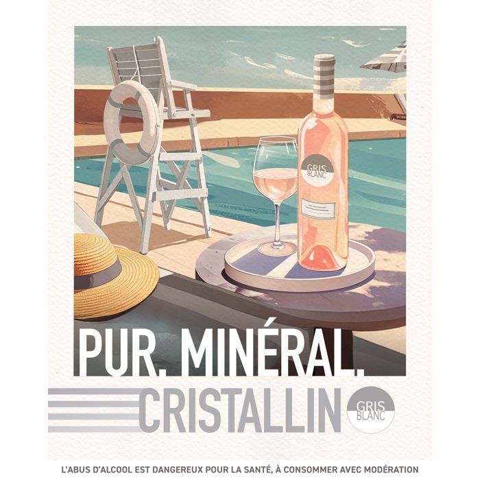 Gris Blanc 2025 vinho rosé Lote 6 Bouteilles 75cl bouchon à vis