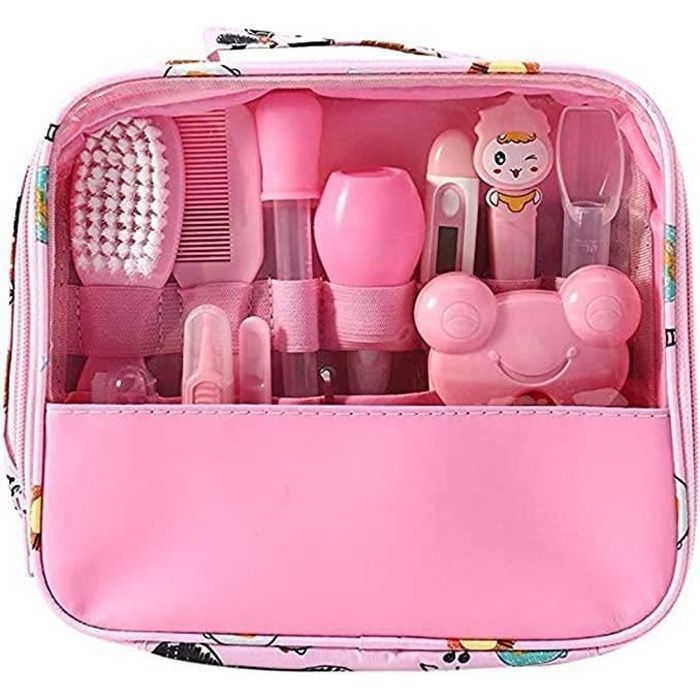 Kit de cuidado para bebés, kit de 13 piezas para el cuidado del bebé, kit para recién nacidos, cuidado de uñas, cuidado del cabello, cuidado de la salud, termómetro