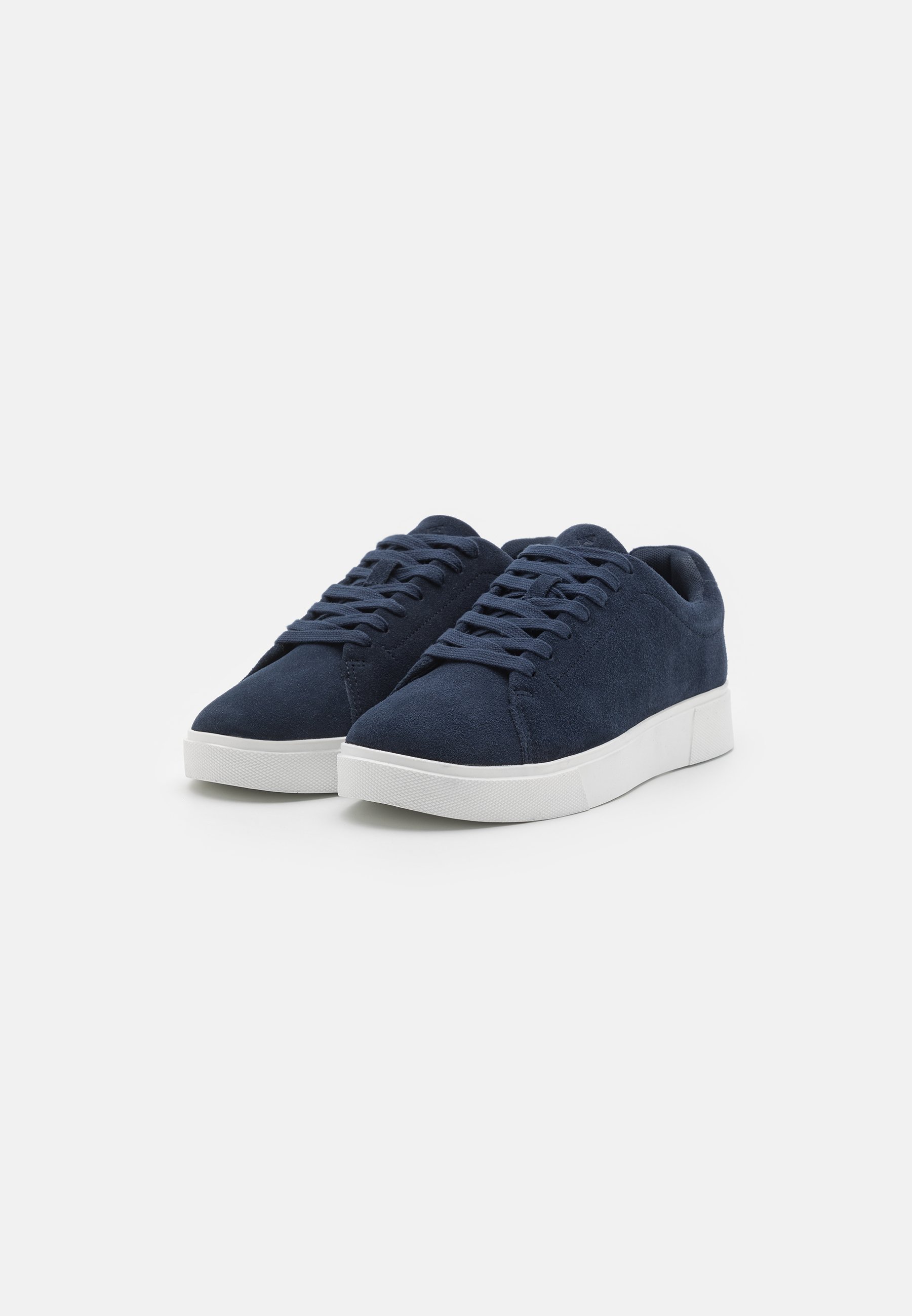 Pier One LEATHER - Sneakers - donkerblauw