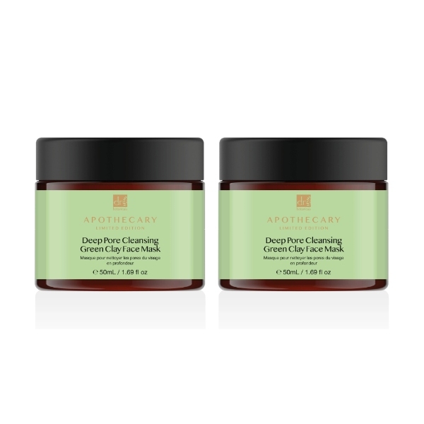 Dr. Botanicals Tiefenreinigende Tonerde-Gesichtsmaske Doppelpackung (2 x 50 ml)