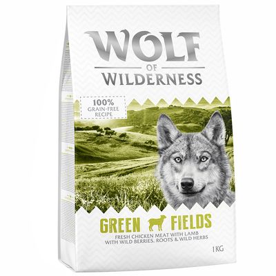 Wolf der Wildnis, ausgewachsenes Lamm „Grüne Felder“