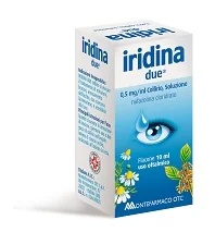 MONTEFARMACO Iridina Due oogdruppels 10 ml nafazolinehydrochloride 0,5 mg/ml