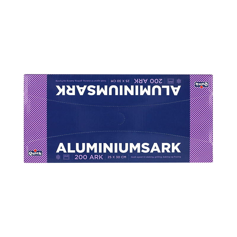 Schnell montierbare Aluminiumplatten, 200 Stück, 25 x 30 cm