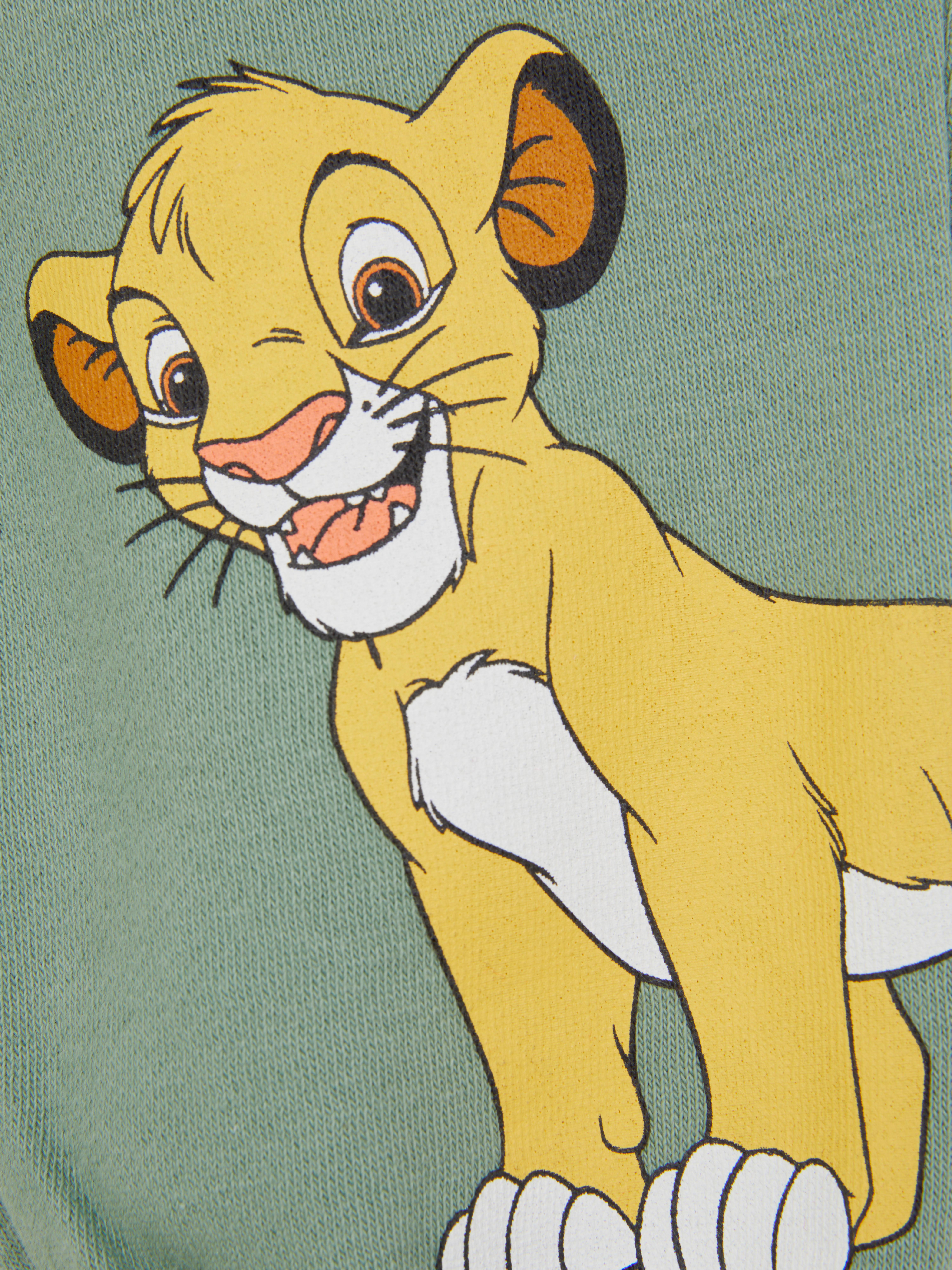 Pantaloni de trening Disney Regele Leu Simba cu talie elastică și înfățișează-l pe Simba