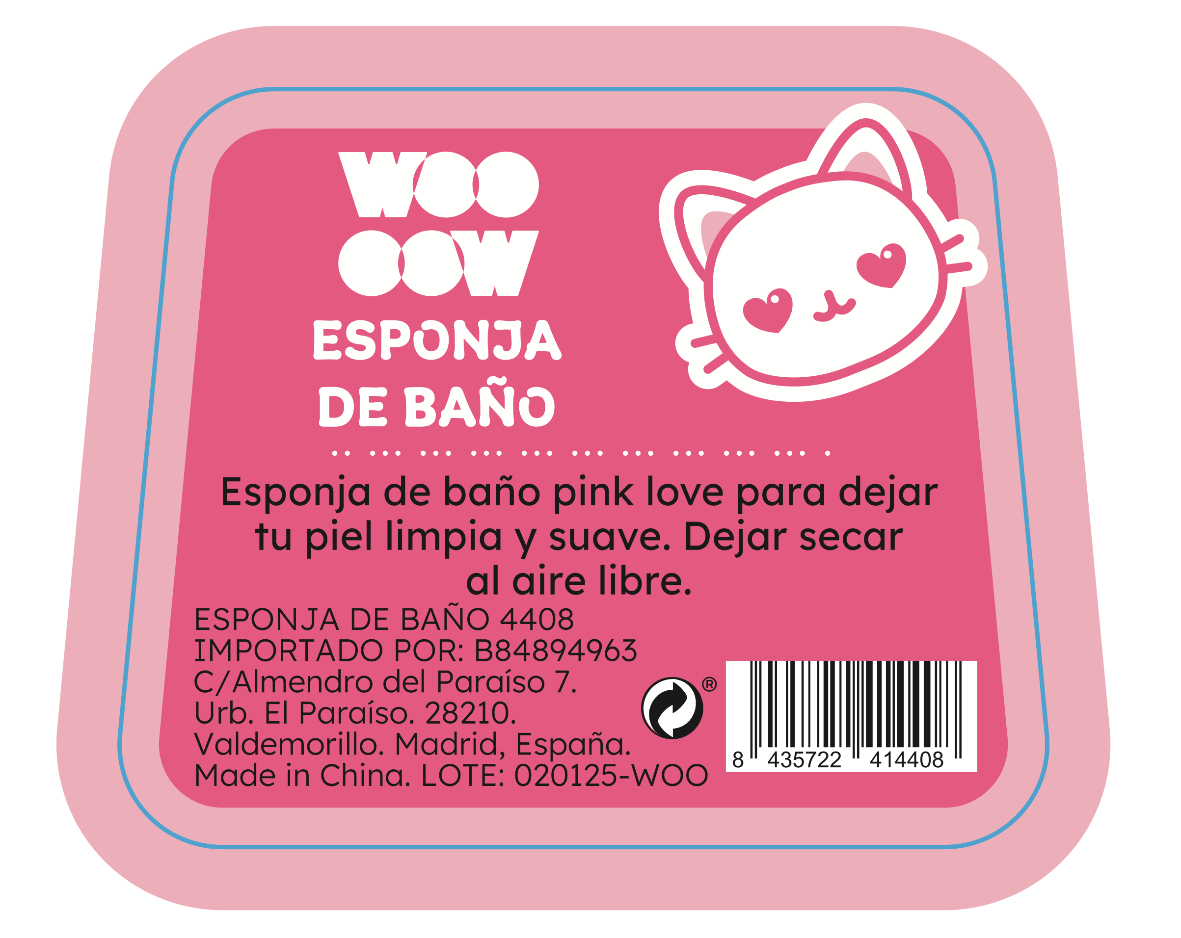 Pink Love gobica za kopel Dodatki za kopel