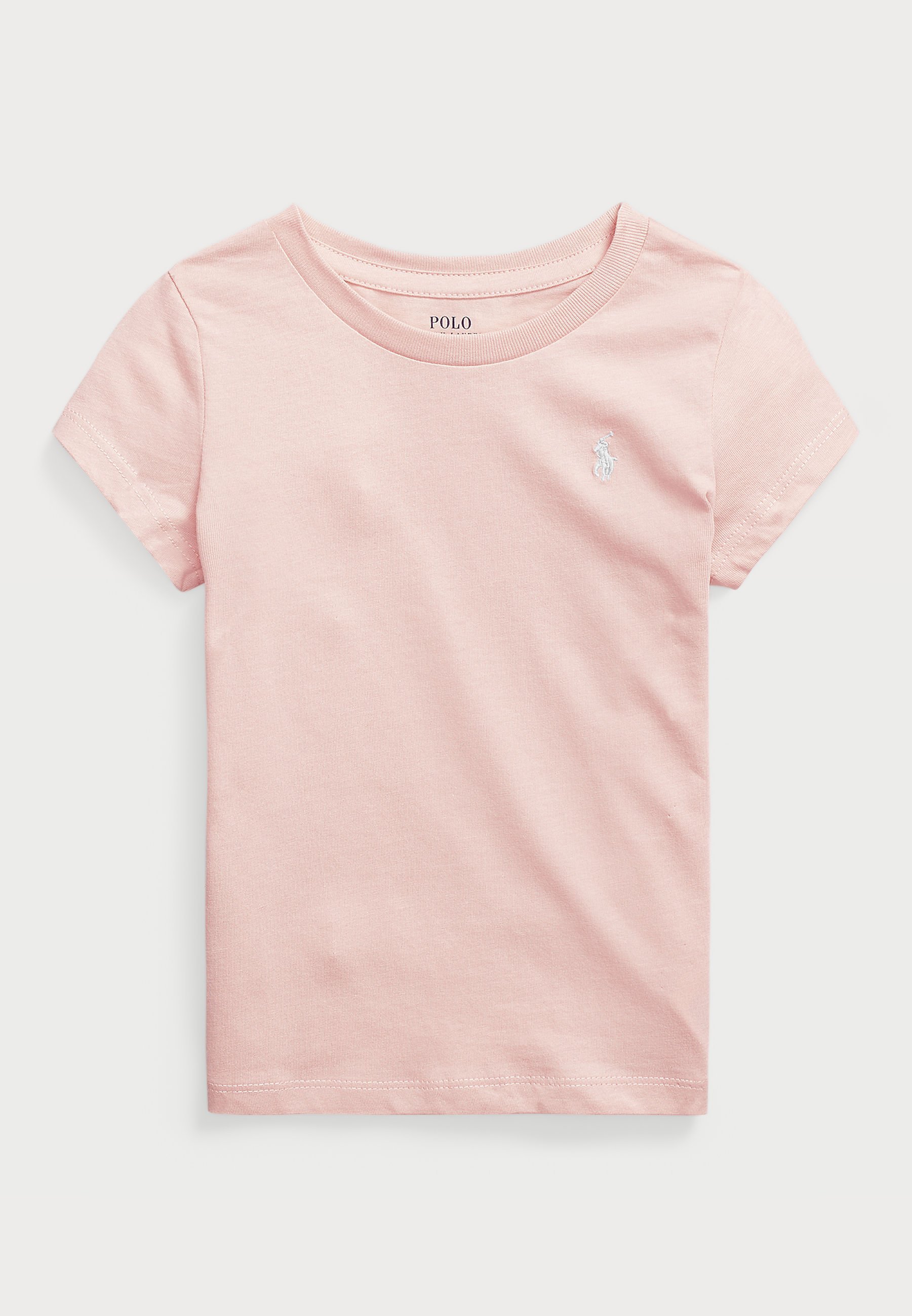 Polo Ralph Lauren katoenen jersey T-shirt - Basic T-shirt - een vleugje roze