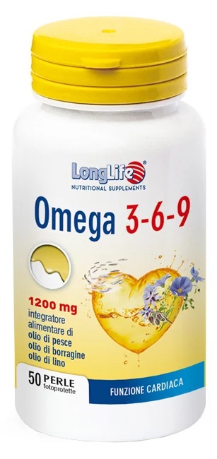 LONG LIFE Longlife Omega 3-6-9 50 Kapseln Für die Herz-Kreislauf-Gesundheit