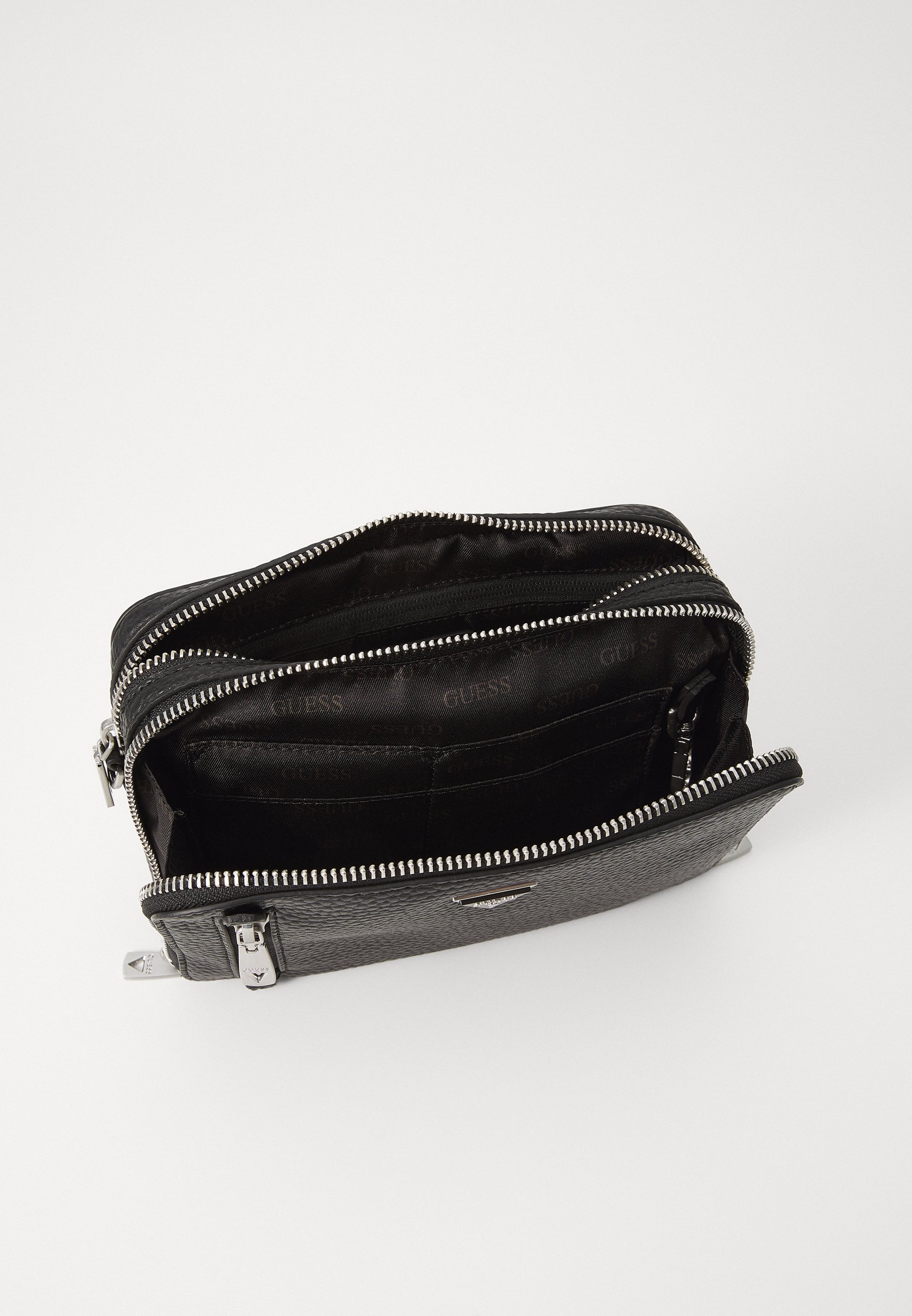 Guess TORINO ZIP - Crossbodytas - zwart