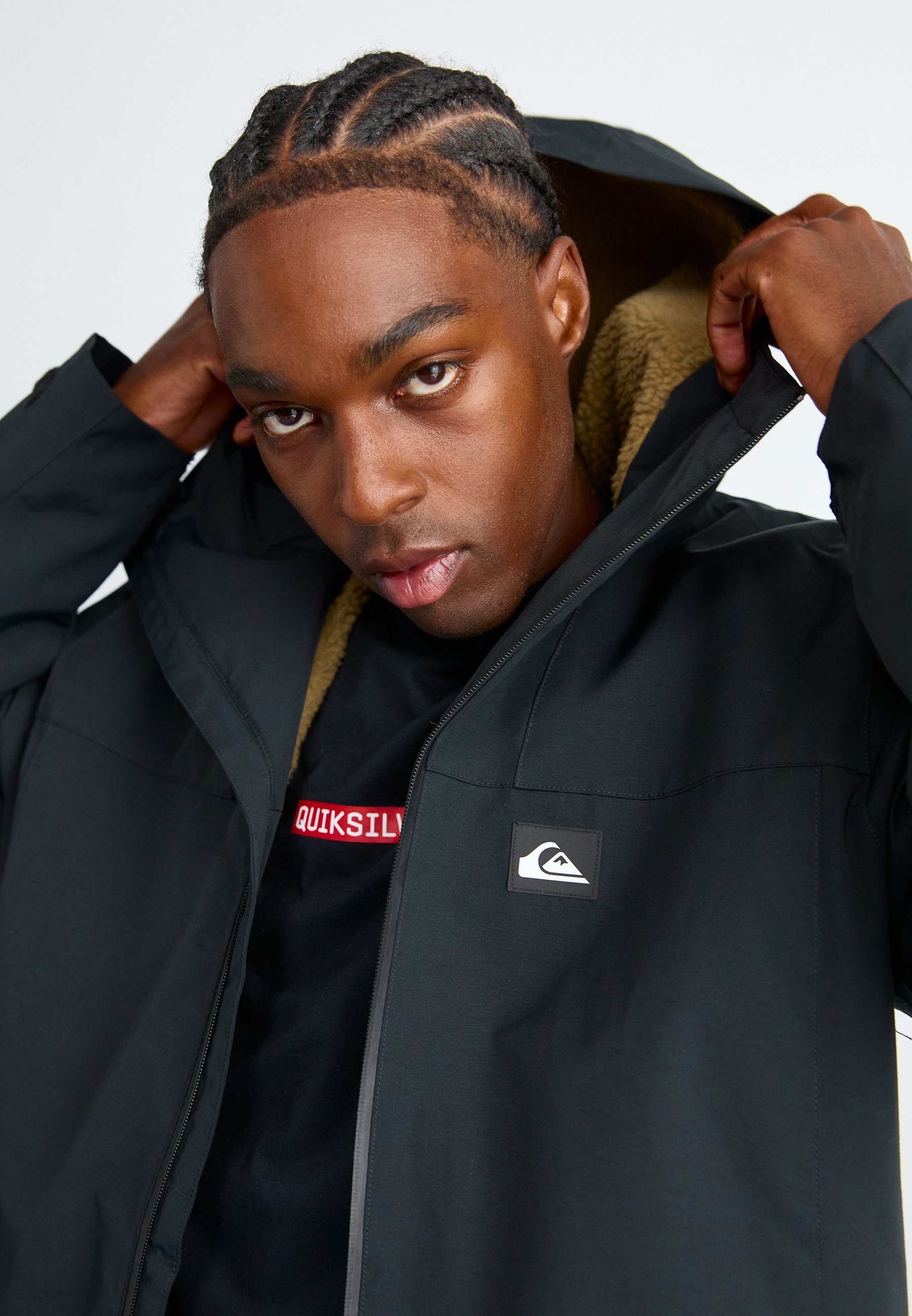Quiksilver OVERCAST - Veste imperméable - noire