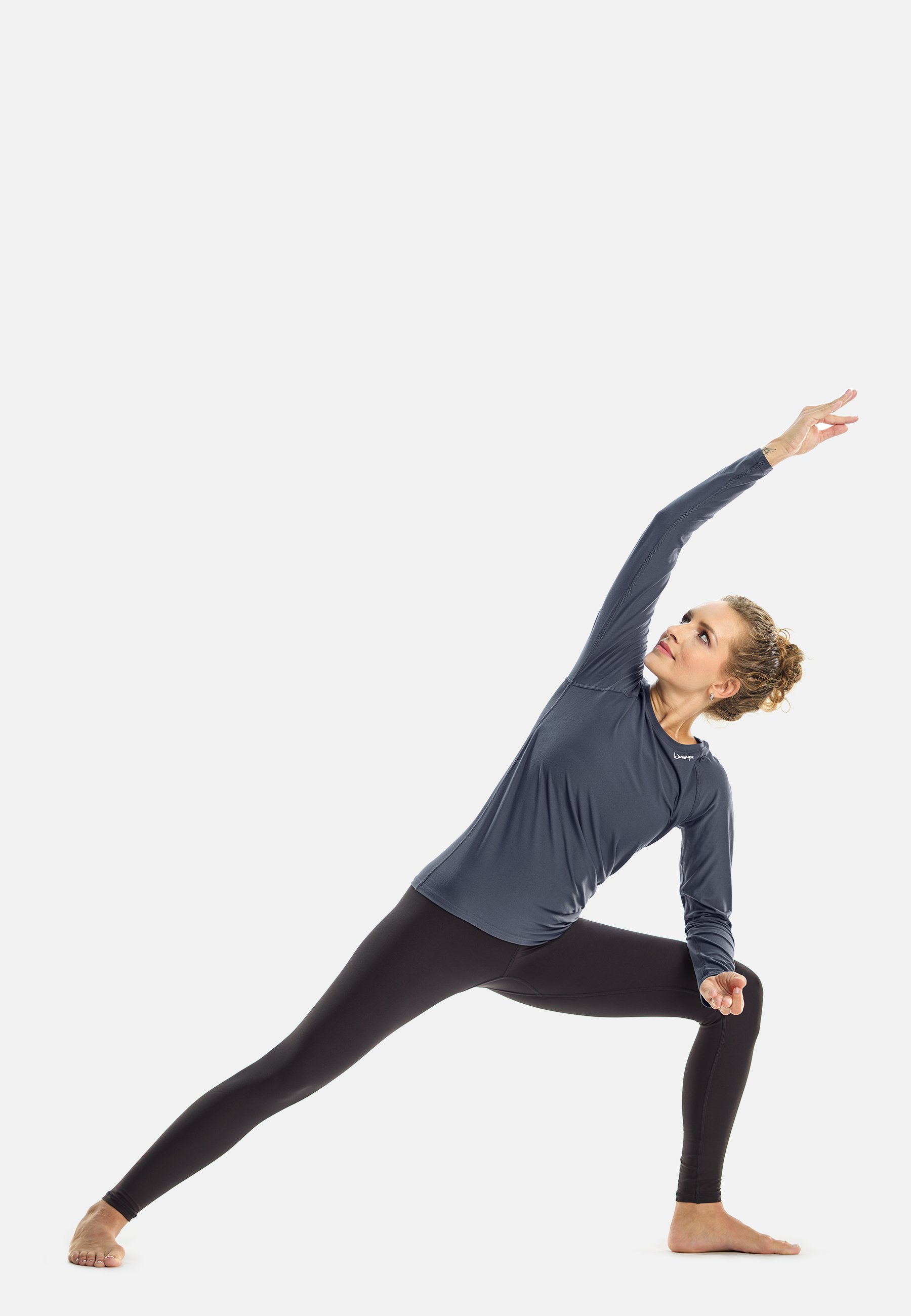 Winshape top met lange mouwen - antraciet