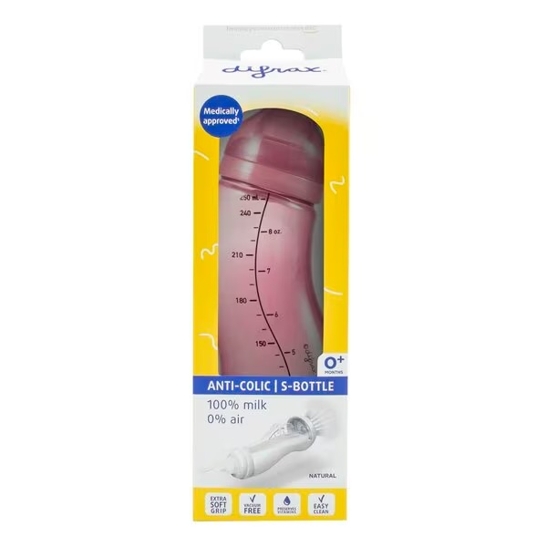 Difrax Natural 0+M S-boca<br>roza, 250ml