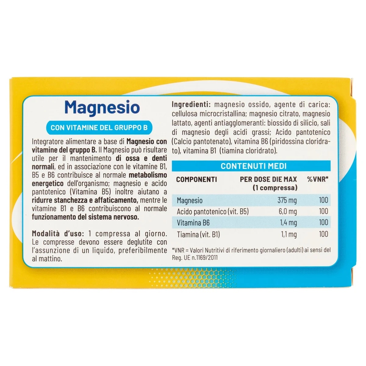 EQUILIBRA Equilibra Magnesium met B-vitamines 30 tabletten Voedingssupplement tegen vermoeidheid en uitputting