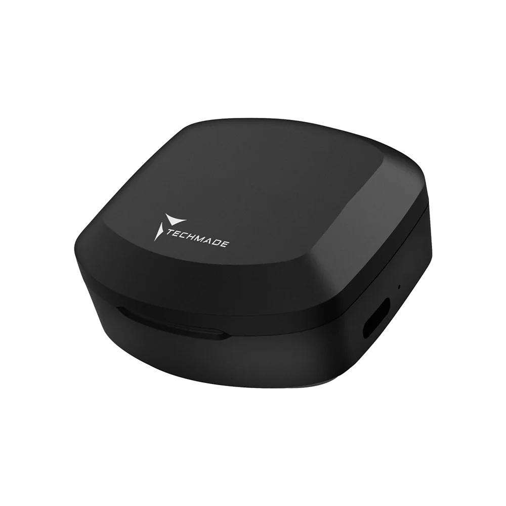 TECHMADE Écouteurs sans fil Techmade noirs que vous pouvez toujours avoir avec vous