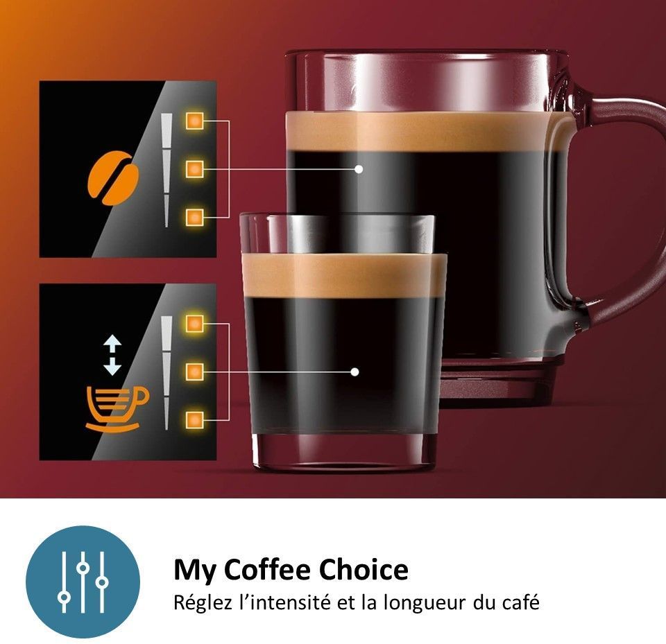 Machine à expresso broyeur automatique - PHILIPS - EP1220/00 - Série 1200 -1500 W - 275 g de grains - 1,8 L - Noir mat