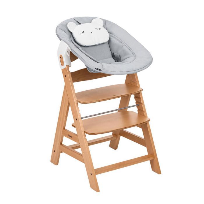 Seggiolone Alpha Newborn Set Pre Nature Grigio con seduta - HAUCK