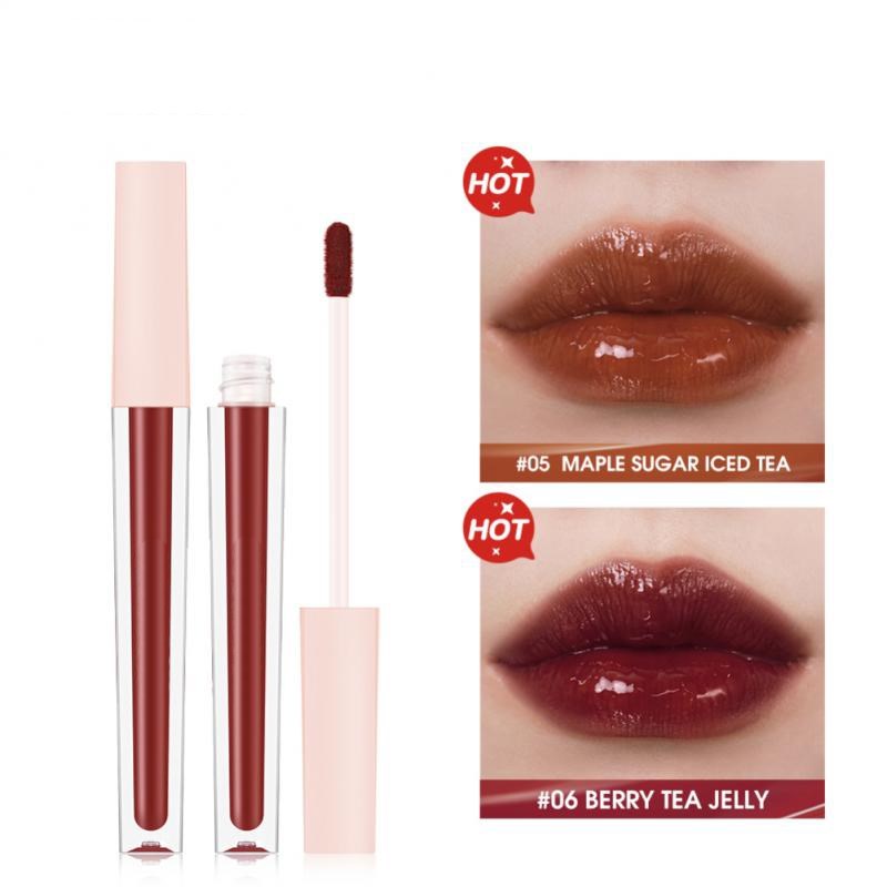 Gloss à lèvres effet miroir longue tenue, 6 couleurs, hydratant et repulpant - Maquillage femme - Cosmétiques TSLM1