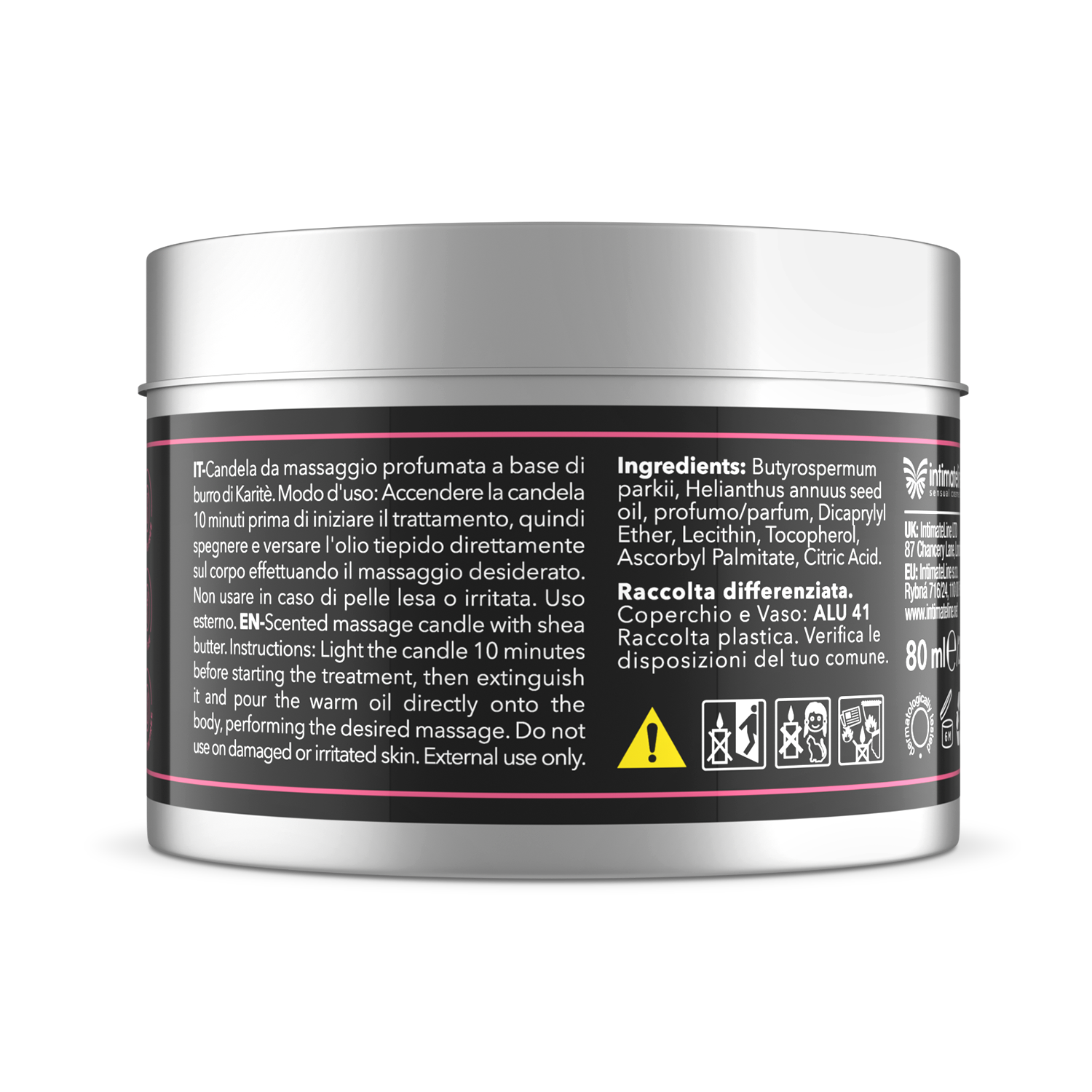 IntimateLine Luxuria Ardes Massage Candle Strawberry Grapes