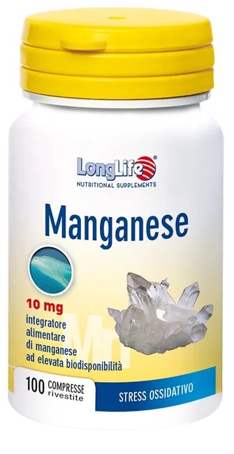 LONG LIFE LongLife Manganèse 100 comprimés Complément antioxydant