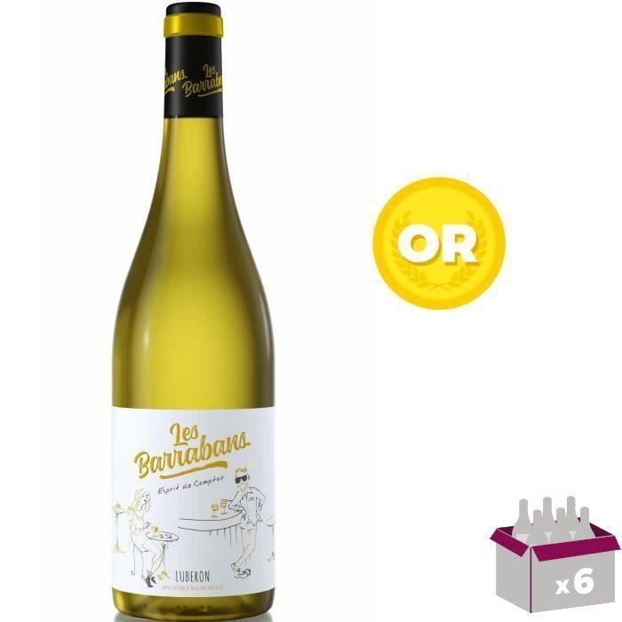 Les Barrabans 2024 Luberon - Vin blanc de la Vallée du Rhône x6