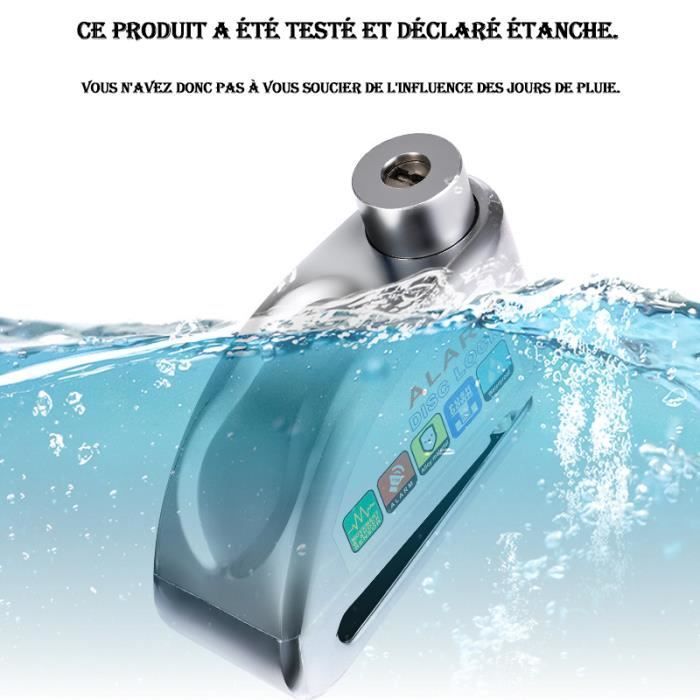 Dispositivo antirrobo para motocicleta, candado de disco con alarma para motocicleta, dispositivo antirrobo con alarma para patinete eléctrico (moto, bicicleta, patinete) - Color cobre