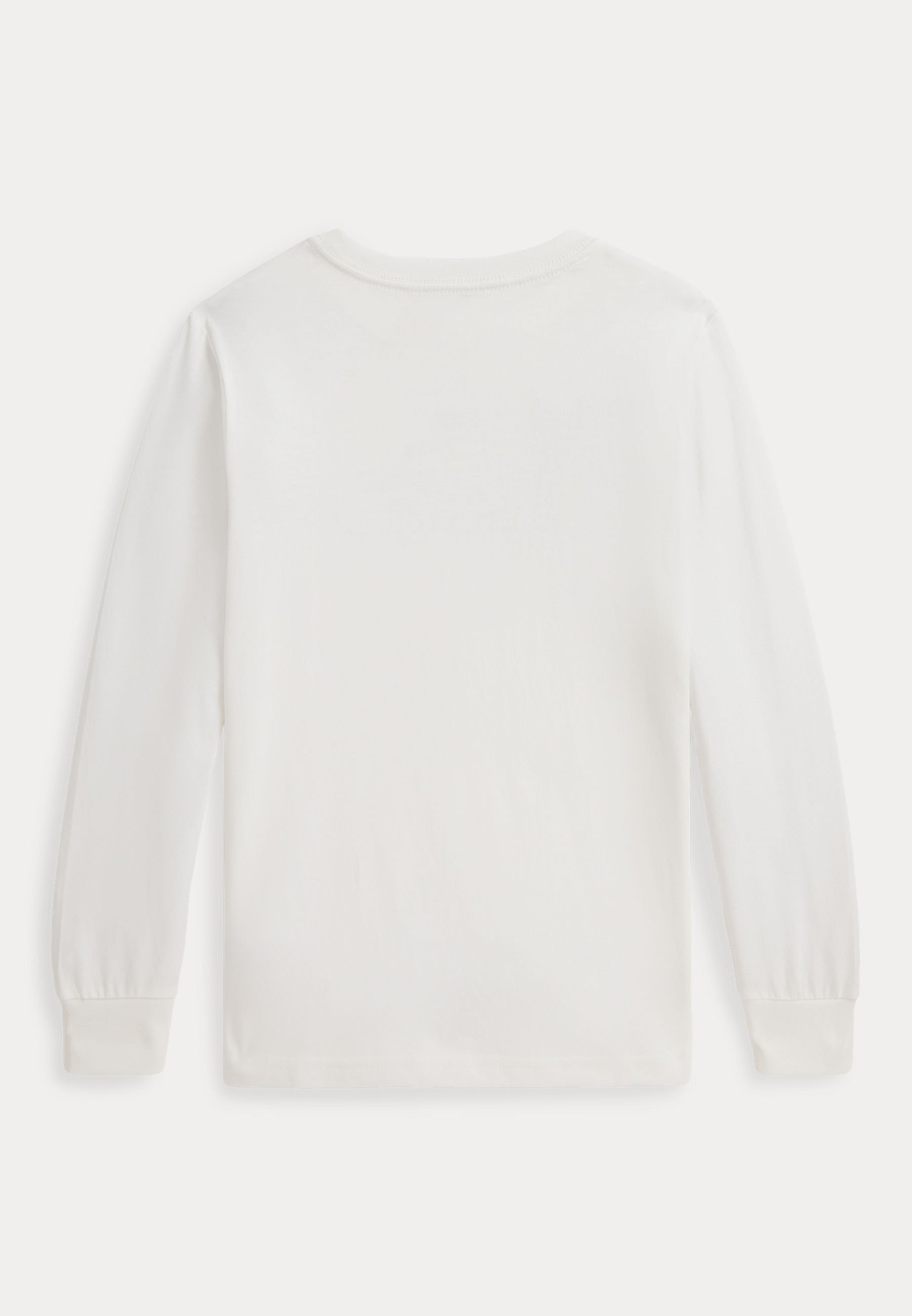 Polo Ralph Lauren T-shirt met lange mouwen van katoen met vrachtwagenprint - Top met lange mouwen - trophy cream