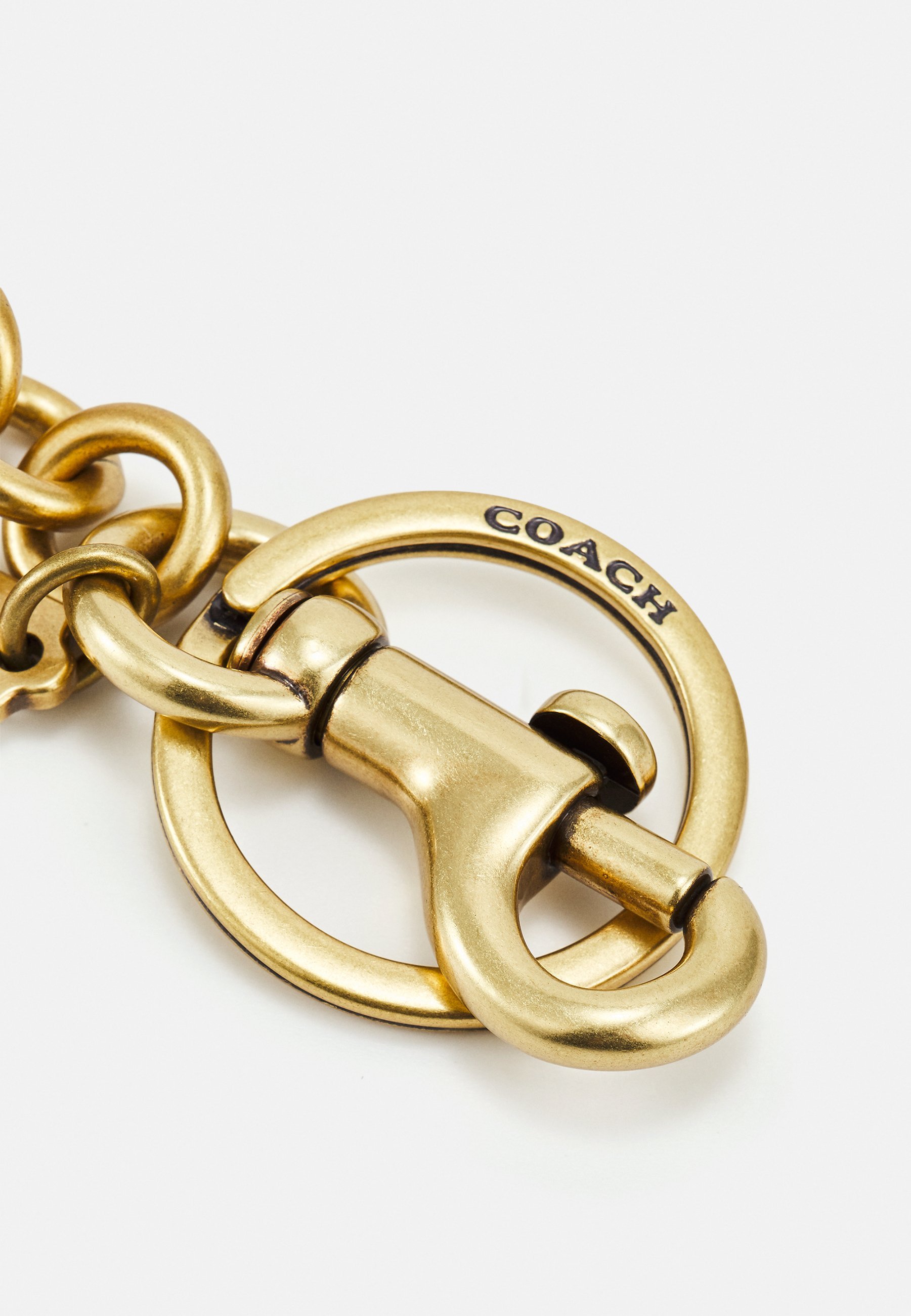 COACH SIGNATURE BAG CHARM - Nøkkelring - brown