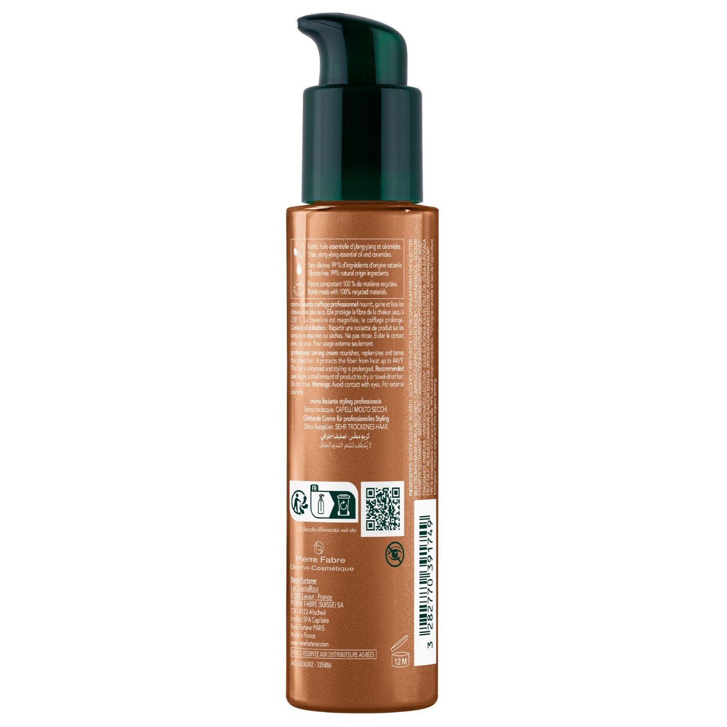 René Furterer plaukų kremas Sublime Karité Professional Taming Cream - 100 ml