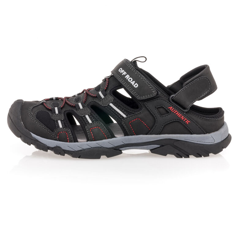 Sandale negre pentru bărbați / Pantofi cu vârful deschis