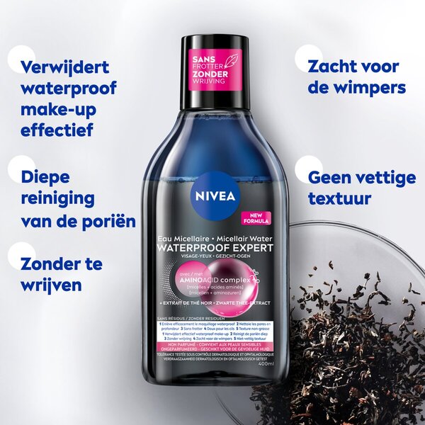 NIVEA Waterproof Expert Micellair Water<br>400ml - Alle huidtypen