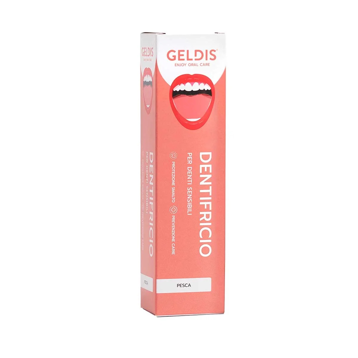 Pasta de dientes Geldis color melocotón rosa