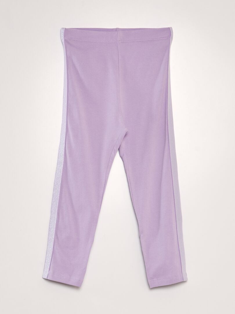 Leggings met patroon - PAARS