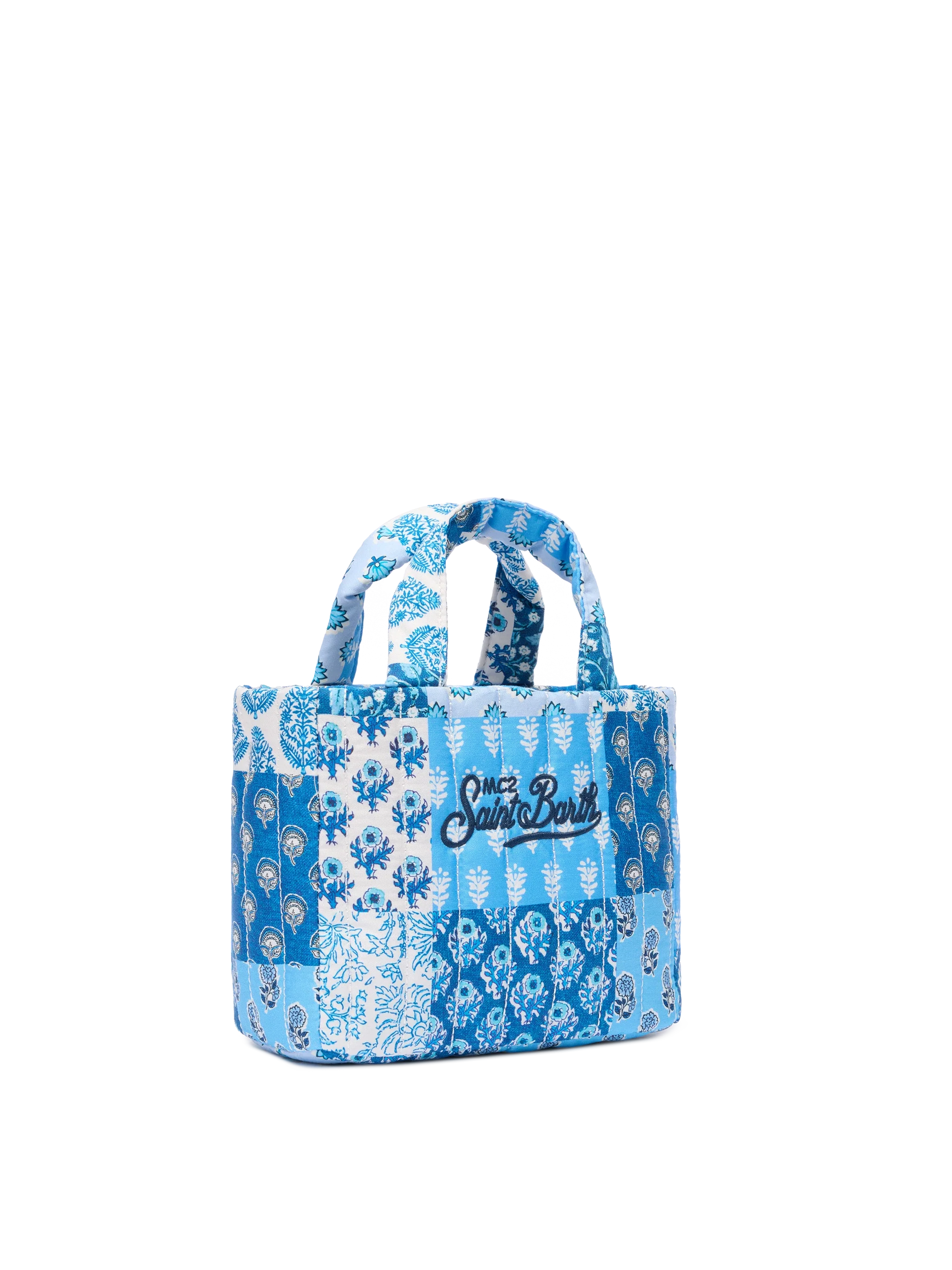Gewatteerde, zachte mini-tas met bloemenprint