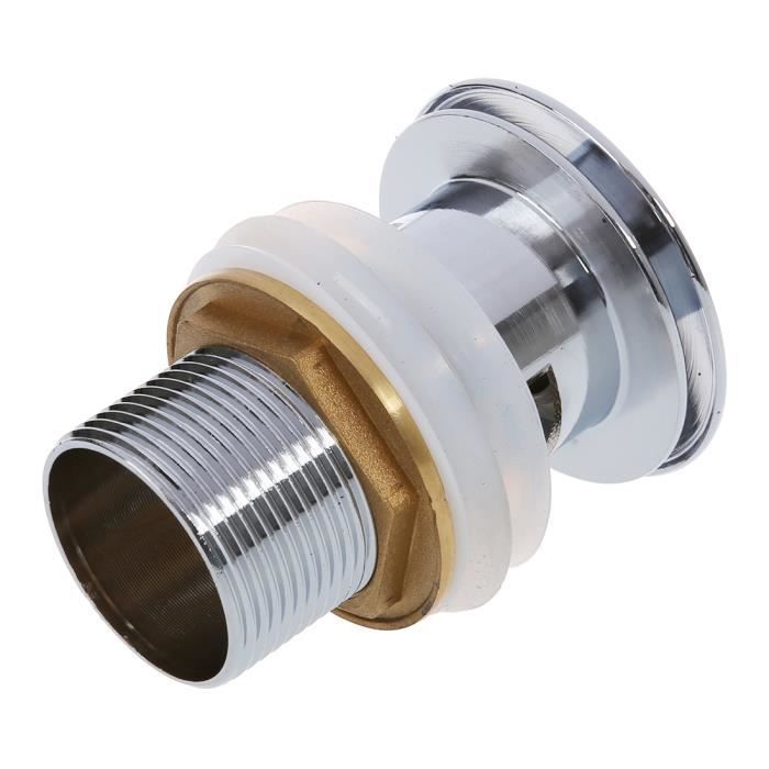 Tapón de desagüe automático emergente de 8 cm para fregadero/lavabo con rebosadero