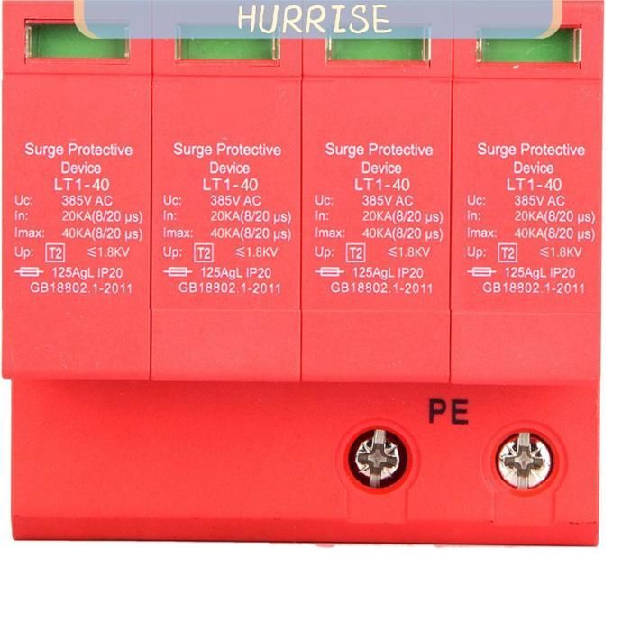 Protector contra sobretensiones para el hogar Tbest, 4P 40KA 385V 20A, pararrayos automático de bajo voltaje para exteriores.