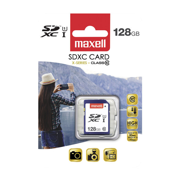 Paměťová karta SDXC řady X, třída 10, 128 GB