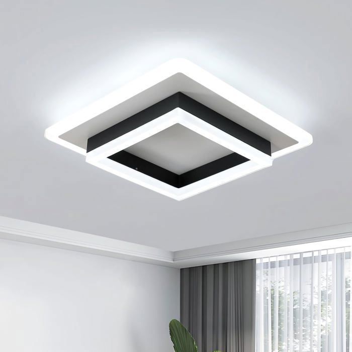 Dorlink Moderne LED Plafondlamp - 24W 2400 Lumen - Koel Wit 6500K - Acryl en Metaal - Voor Slaapkamer, Hal