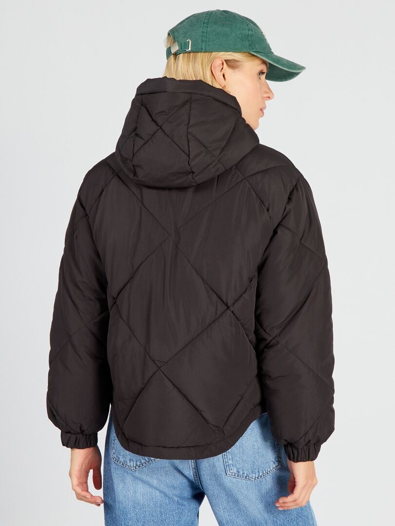 Chaqueta corta acolchada de plumón 'JDY' - Negra