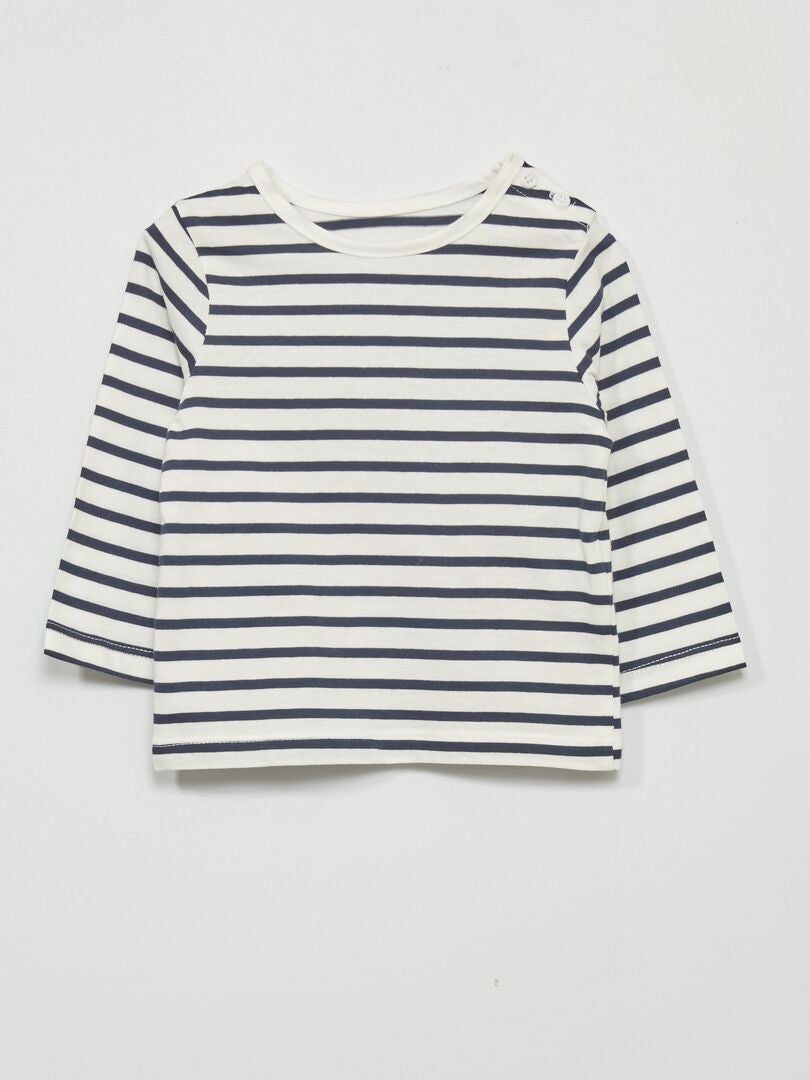 Conjunto de 2 piezas: camiseta, sudadera y pantalón deportivo - BLANCO