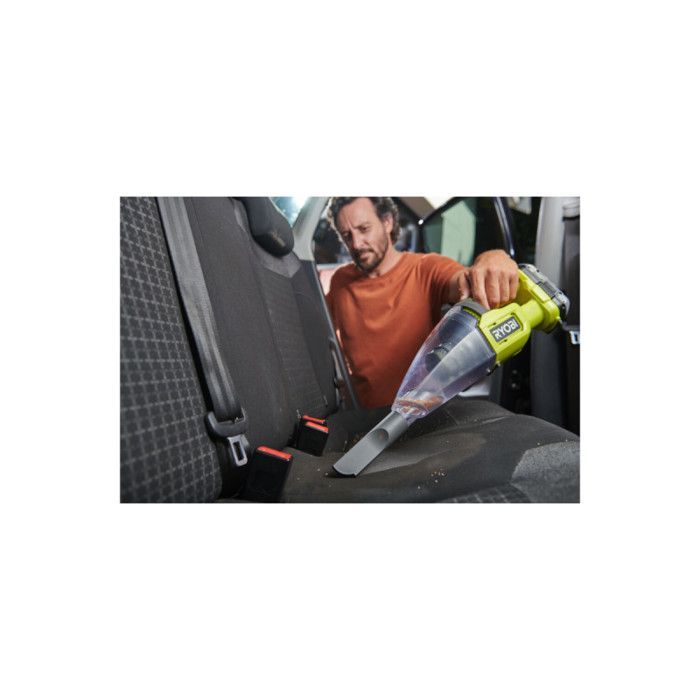 Kit RYOBI - Aspirador de Pó Portátil RHV18-0 - 18V One+ - 600ml - Bateria e Carregador Não Inclusos - Kit com 4 Acessórios para Aspirador de Pó - RAK04FC
