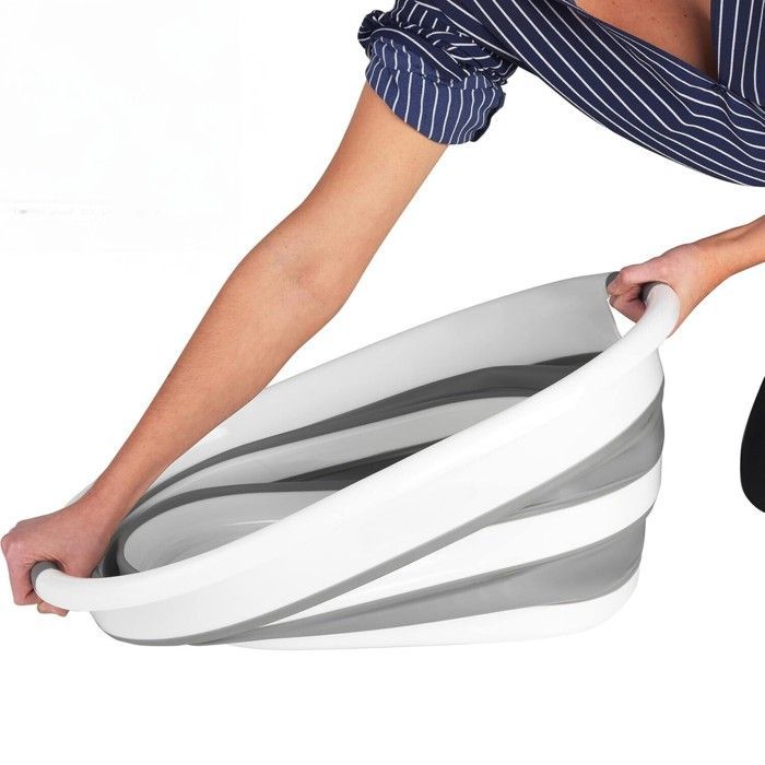 Wäschekörbe – Wäscheverkauf – Kunststoff – Weiß