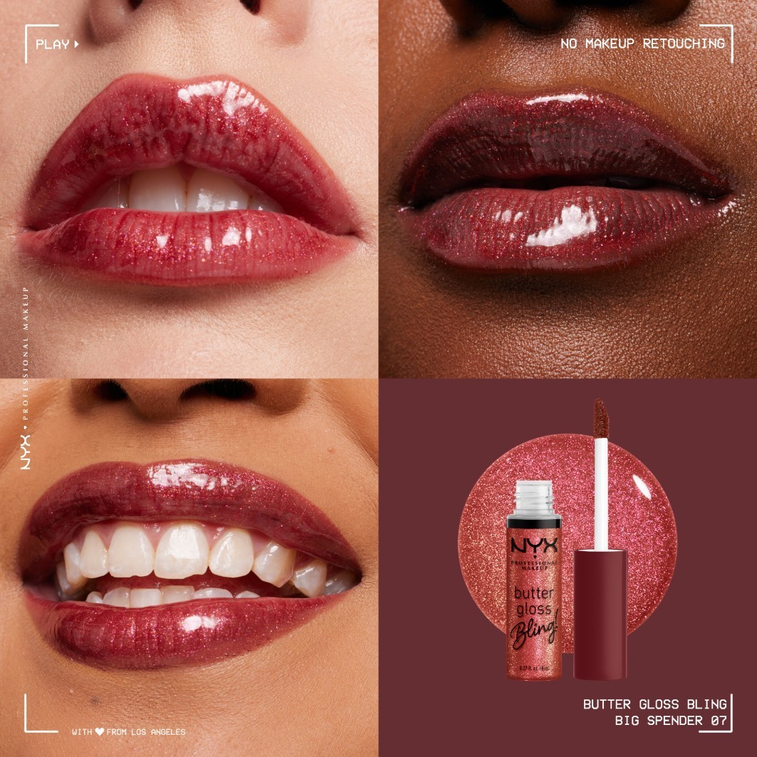 NYX Professional Makeup sijaj za ustnice z maslenim sijajem - 8 ml