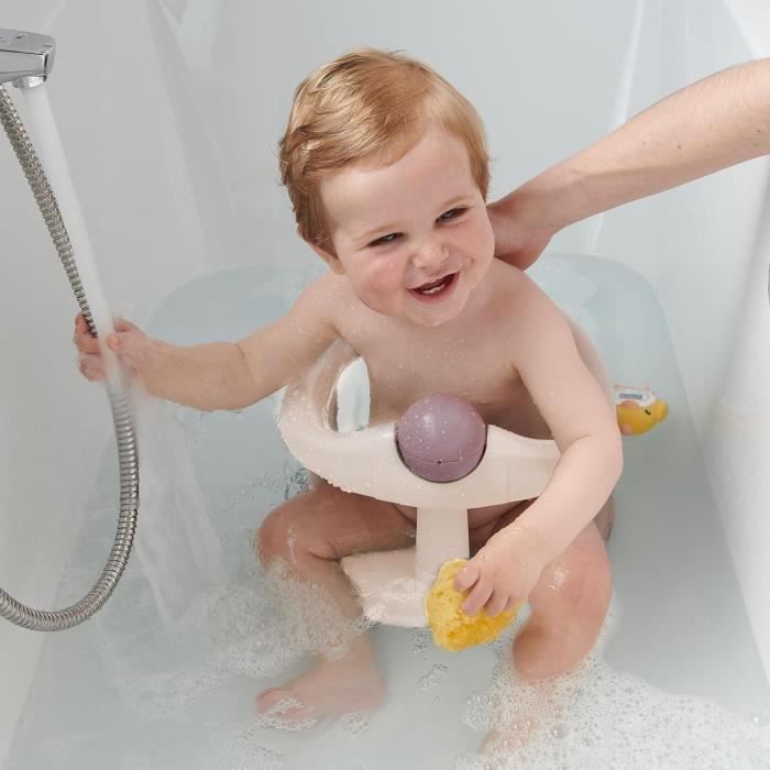 Anello girevole per vasca da bagno BEBECONFORT, sedile per vasca, dai 6 mesi ai 12 anni, beige