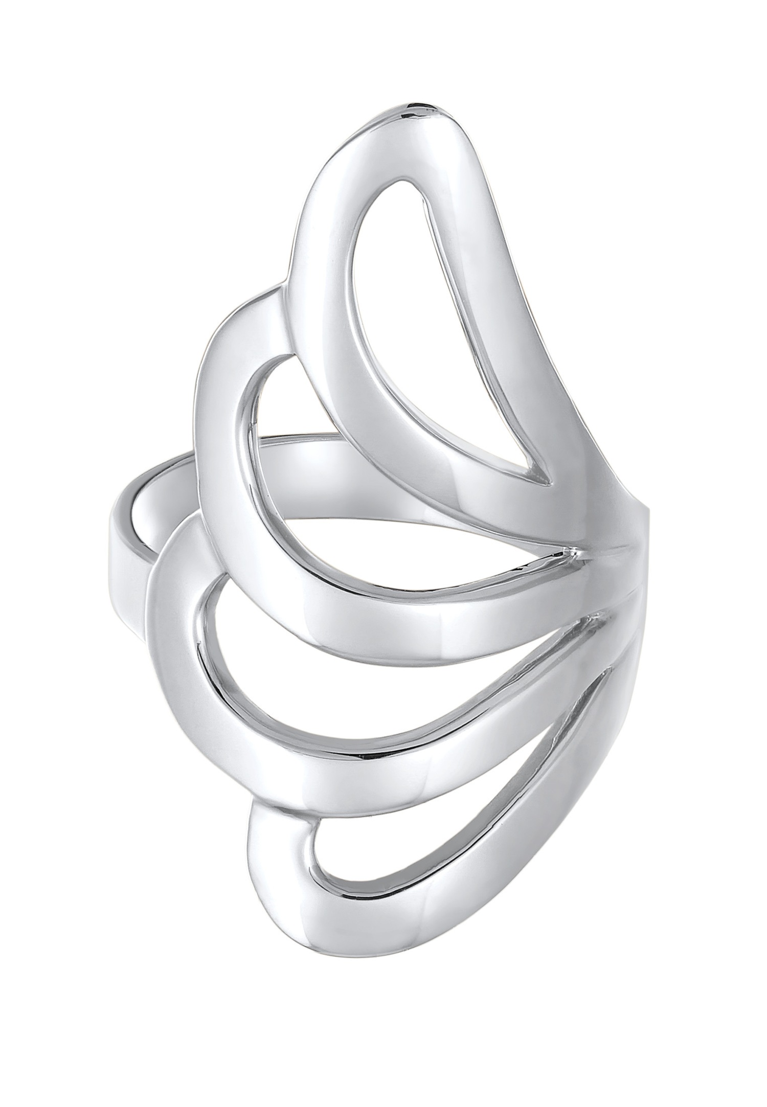 Nenalina Femmes déclaration basique vague géo en argent sterling 925