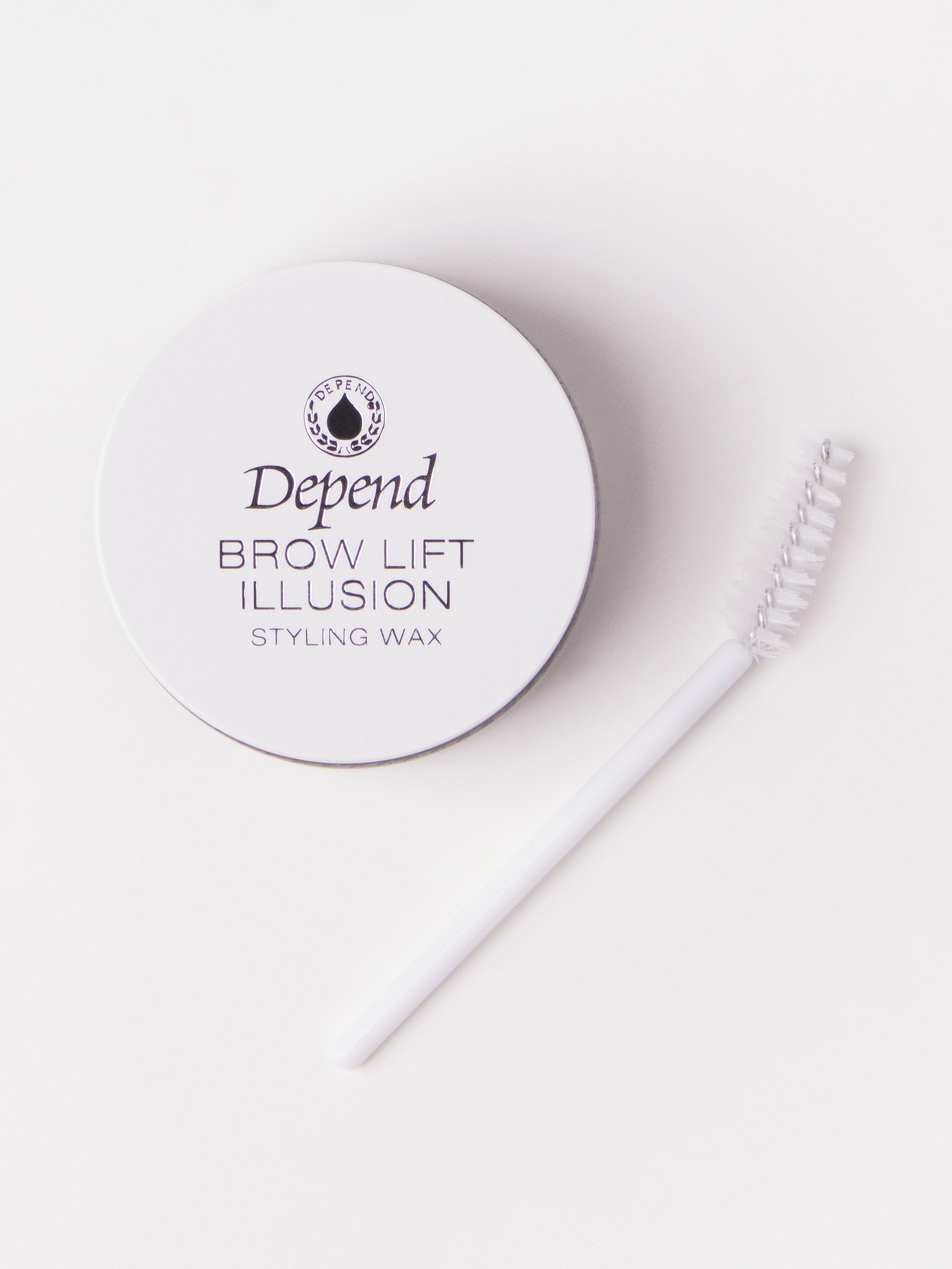 Cera de peinado con color Depend Brow Lift Illusion, MARRÓN MEDIO