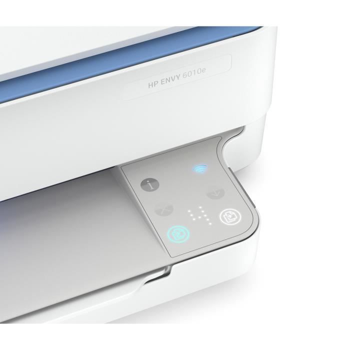 Imprimante tout-en-un HP Envy 6010e Jet d'encre couleur Copie Scan - 3 mois d'Instant ink inclus avec HP+