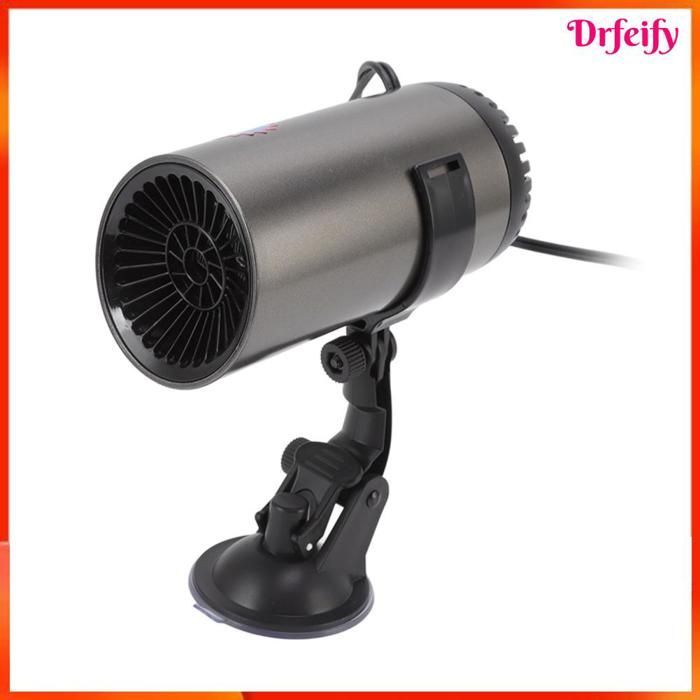 Riscaldatore per auto - AKOZON - Modello per auto - Spina accendisigari 12V/24V - 2 in 1 (riscaldamento/sbrinamento) - Supporto girevole a 360°