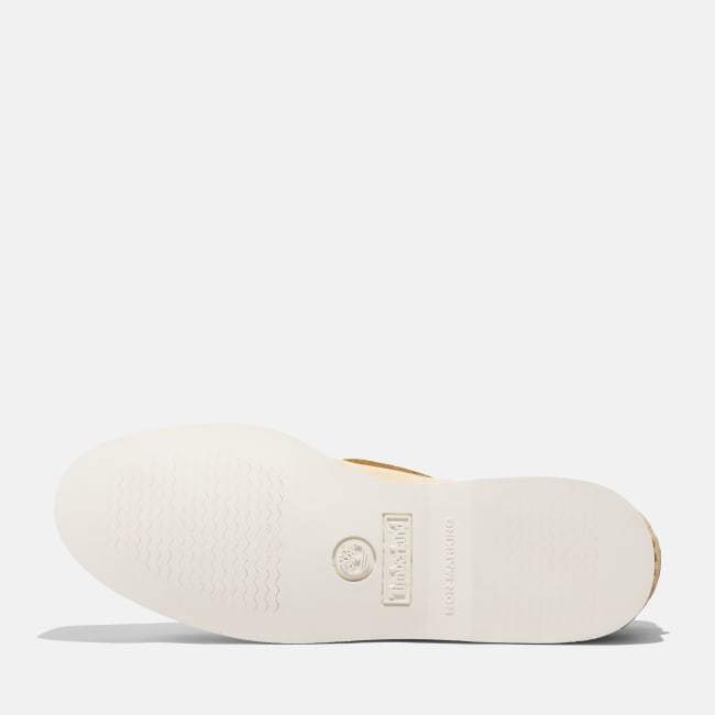 Scarpa da Barca in Pelle Classic da Uomo in                giallo chiaro