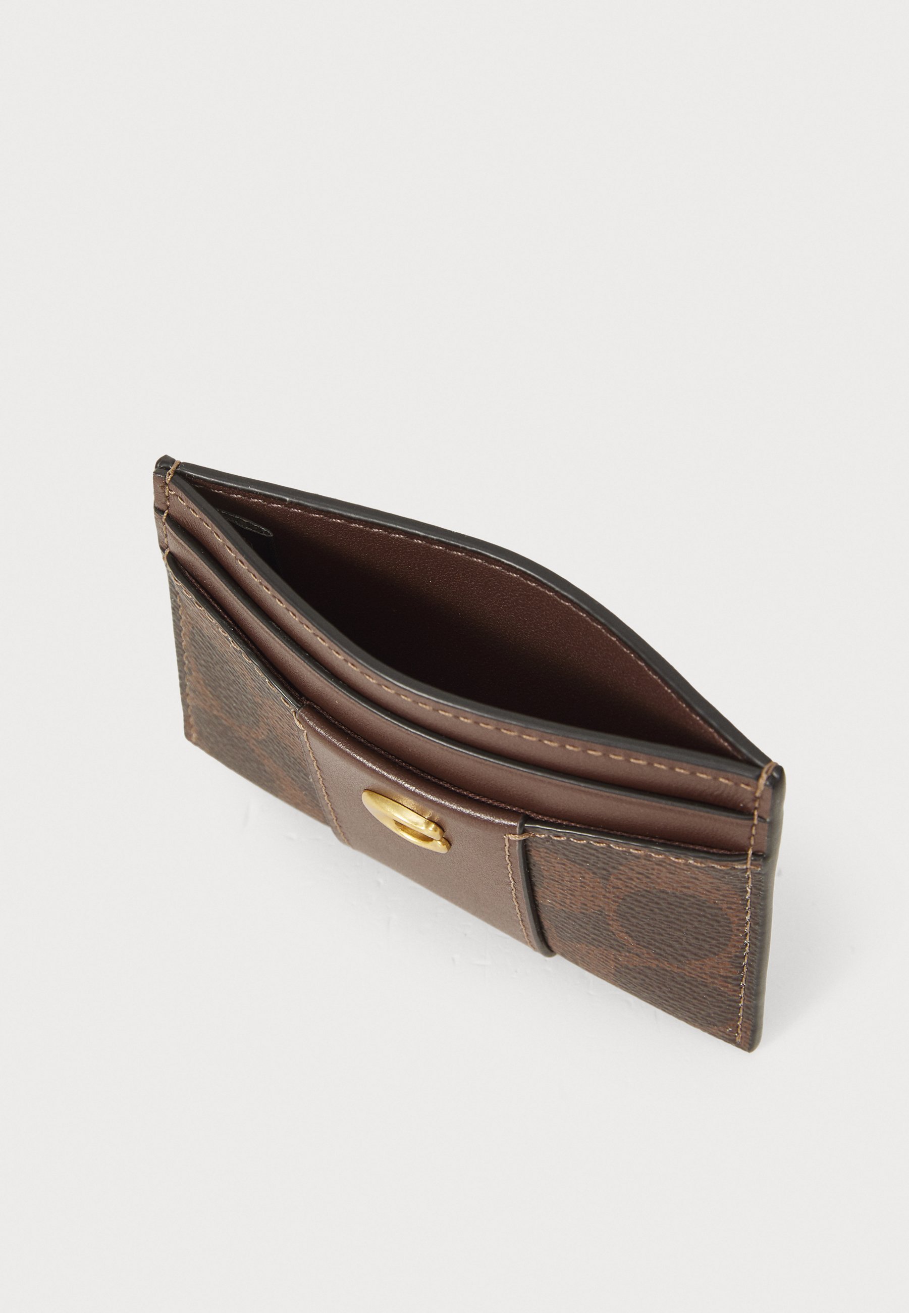 COACH SIGNATURE ESSENTIAL CARD CASE - Lompakko - black